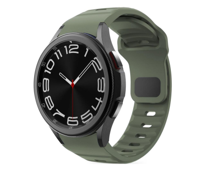 Pasek i akcesoria do zegarków TECH-PROTECT Silicone Line do Galaxy Watch 4 / 5 / 5 Pro / 6 / 7 / FE Oli 5906302313617